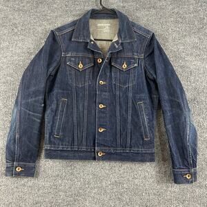 Gap 1969 Jacket Men XS Tall Japanese Selvedge Denim Blue Western Classic Casual